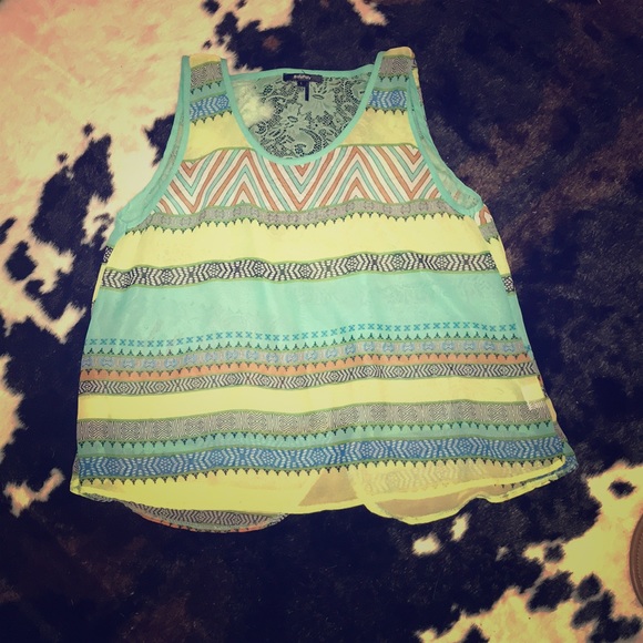 Boho Aztec Print Top - Picture 1 of 3